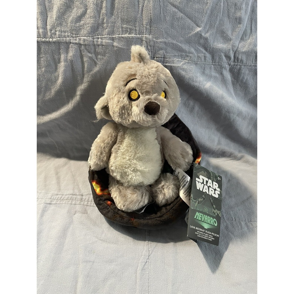 NEW Walt Disney Parks Star Wars Mandalorian Lava Meerkat Nevarro Planet Plush‎